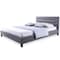 Baxton Studio Hillary Modern and Contemporary Full Size Upholstered Platform Bed 116-6196 - alternate 1